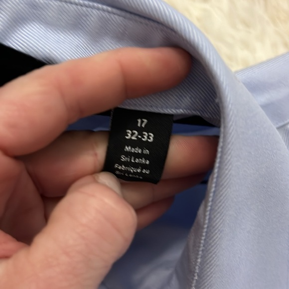 Nordstrom Trim-fit dress shirt 17 neck 32-33 - Picture 4 of 5